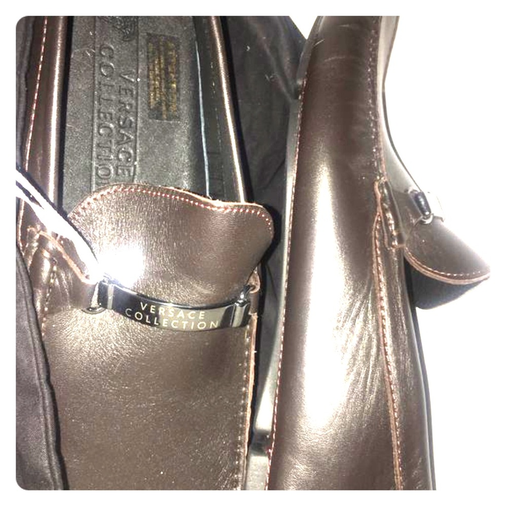 New Versace men’s leather shoes size 11-12 w/ tags